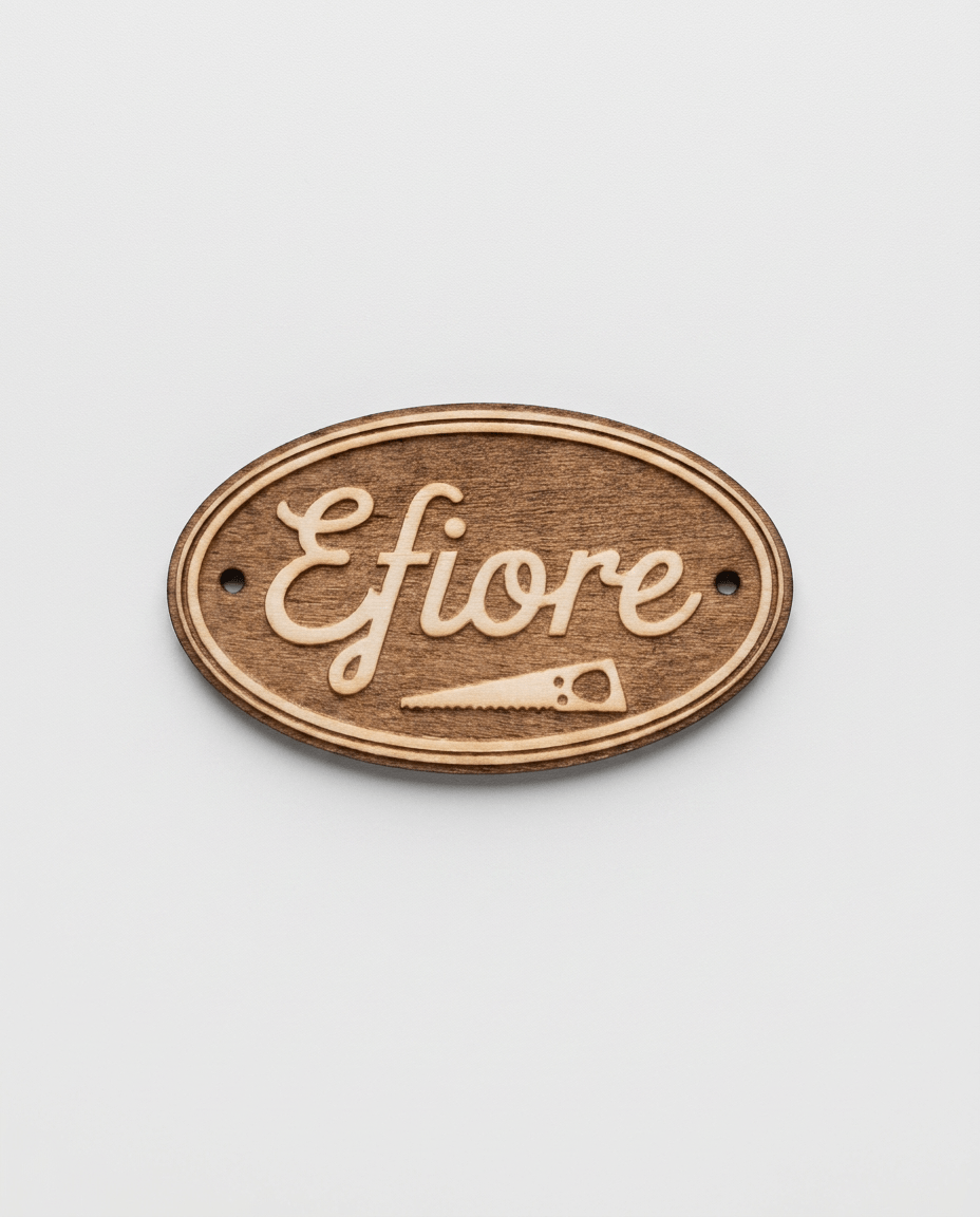 Plaque en bois avec gravure en relief par my-gravure.